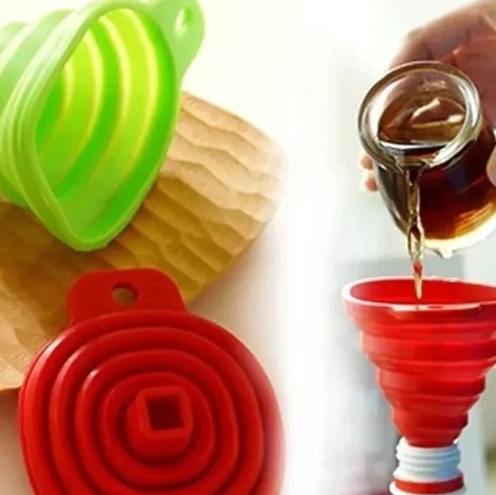 Embudo Plegable De Silicona Portátil Multiuso Cocina Hogar - Ahorra Espacio - Automovil - Amazon