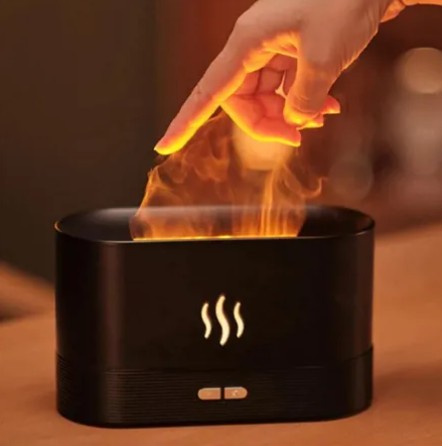 Humidificador Llama - Purificador de Aire -  Ultrasonico Para Ambientes Secos - Para La Tos - Niños Bebes - Plantas - Recargable - Indoor - Amazon