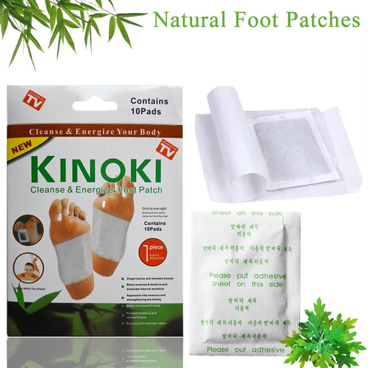 PARCHES PARA PIES KINOKI 30 Unidades - Detox de Pies - Energia Bienestar