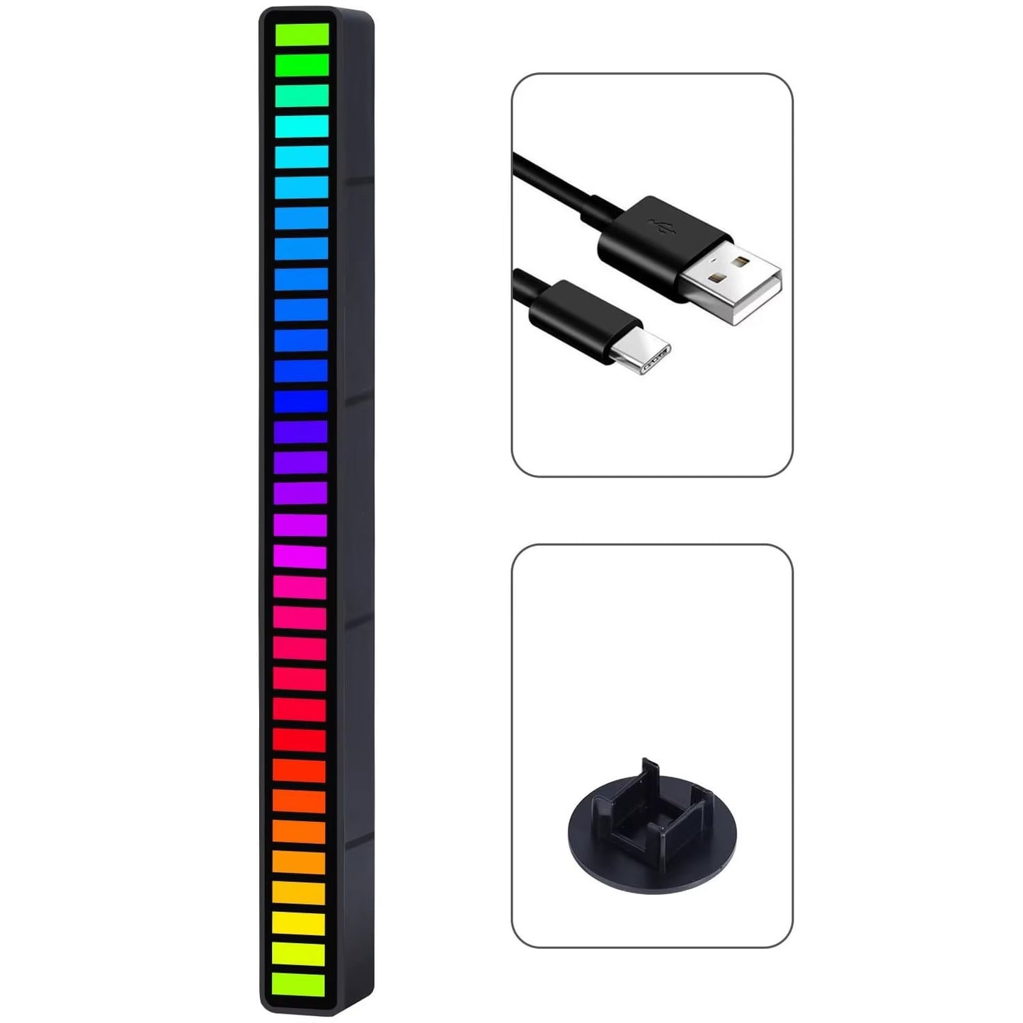 Tira Led RGB Sensor de Movimiento Sonido