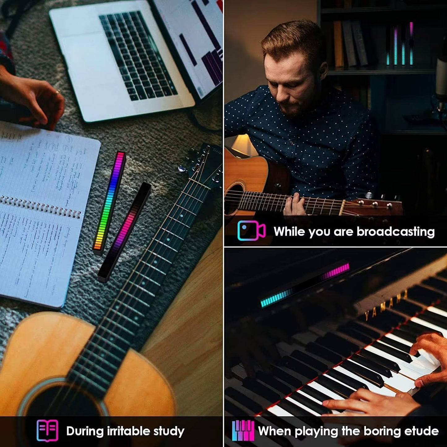 Tira Led RGB Sensor de Movimiento Sonido